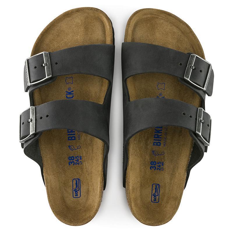 Arizona Birkenstock Oiled Kozene Damske Čierne | SK 58UZG